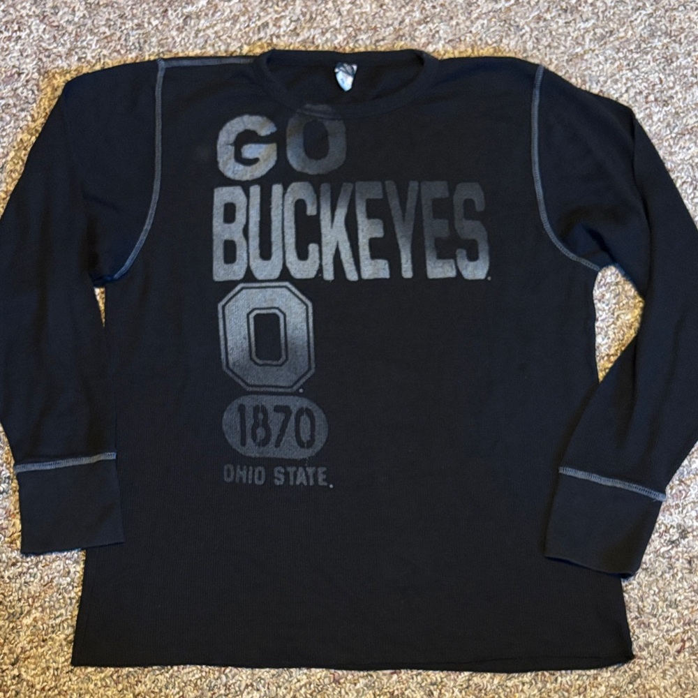 Ohio State Buckeyes Black thermal long sleeve shirt Men’s XXL